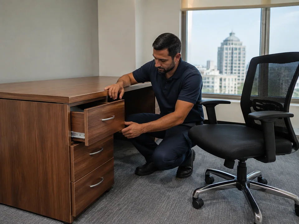 Office furniture repair completed in Nəsimi