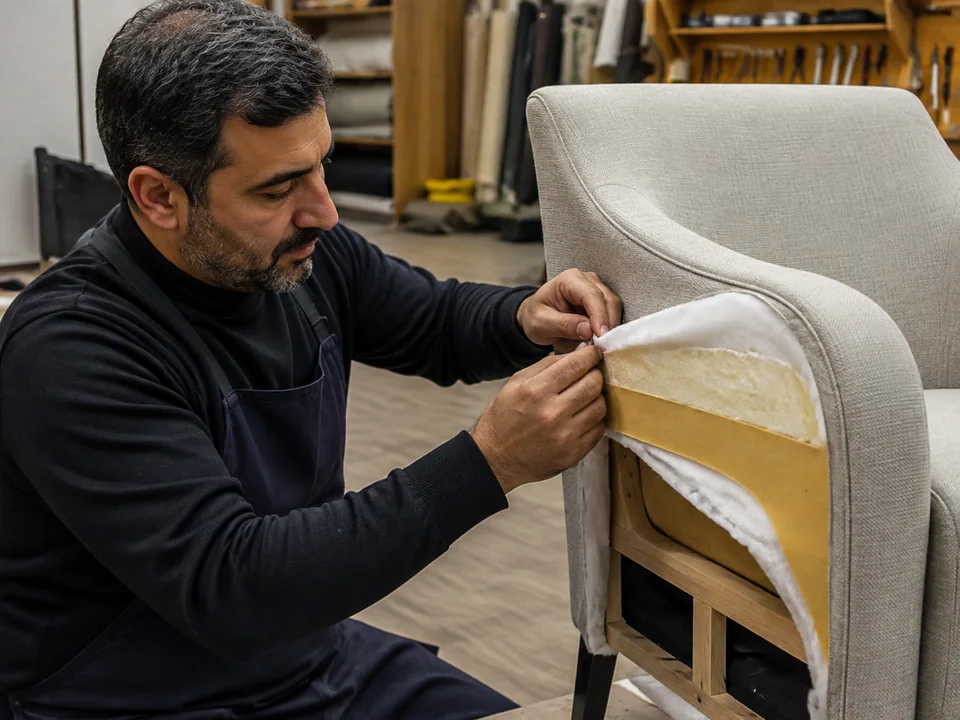Upholstered furniture repair