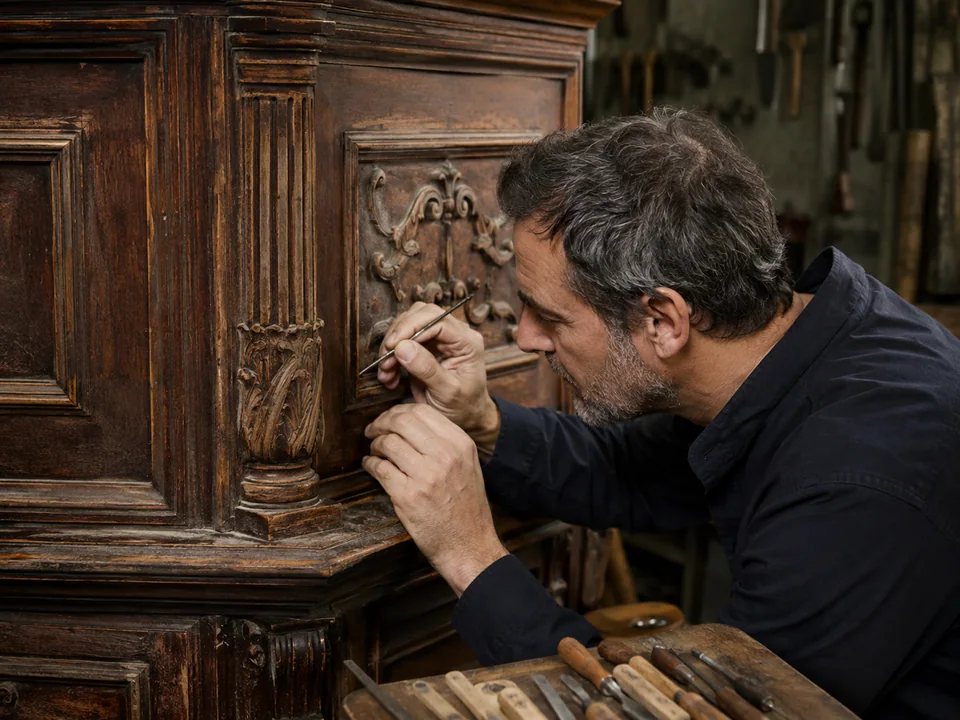 Antique furniture restoration