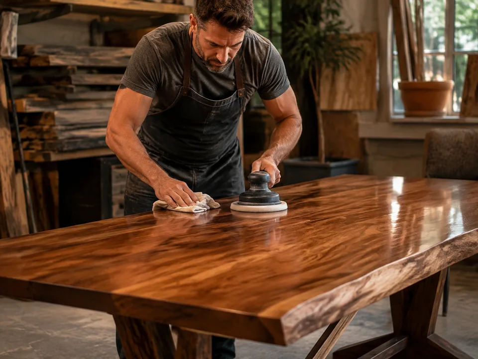 Furniture polishing