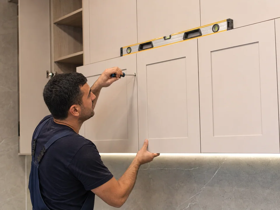 Furniture door adjustment